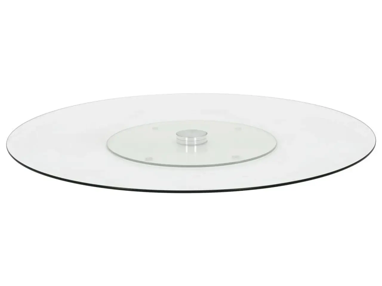 Billede 1 - Roterende serveringstallerken 60 cm - hærdet glas, transparent