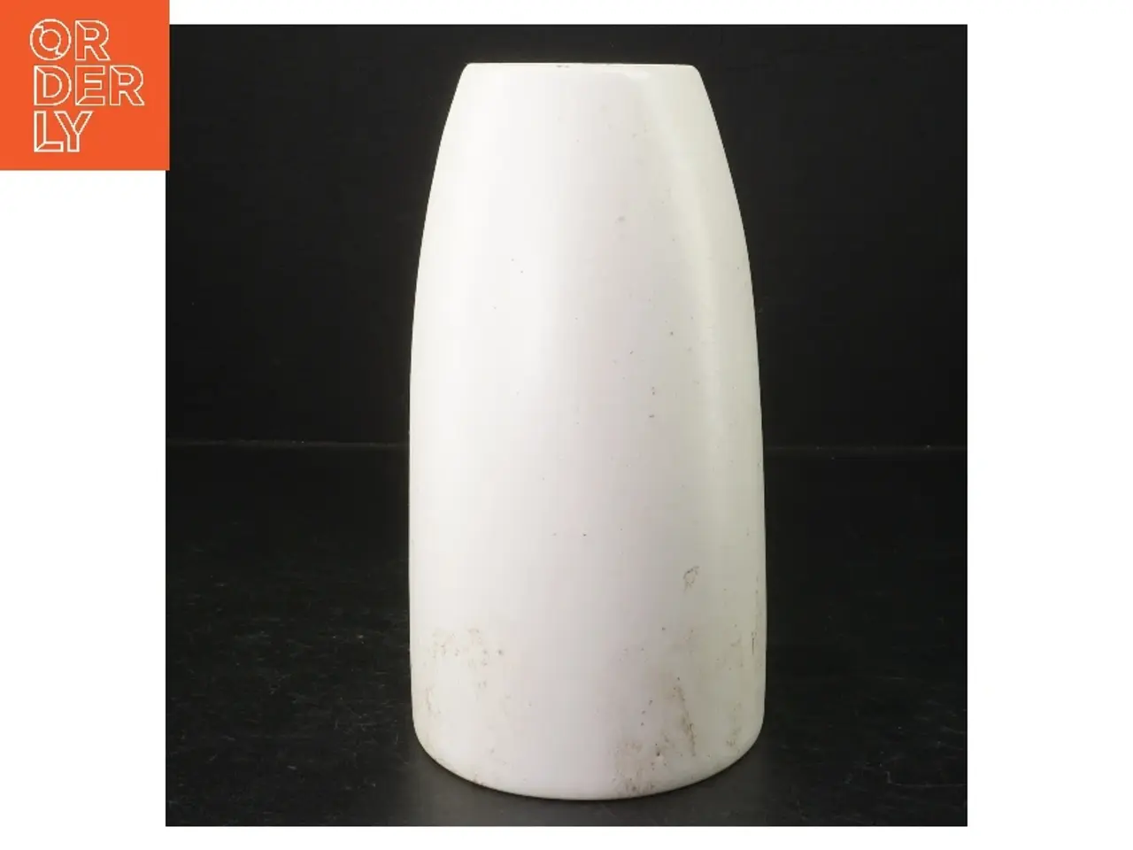 Billede 2 - Hvid keramikvase (str. 20 cm)