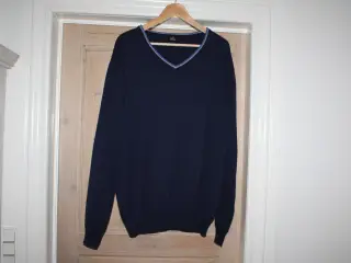 MAN sweater str. 2XL blå 100% cotton
