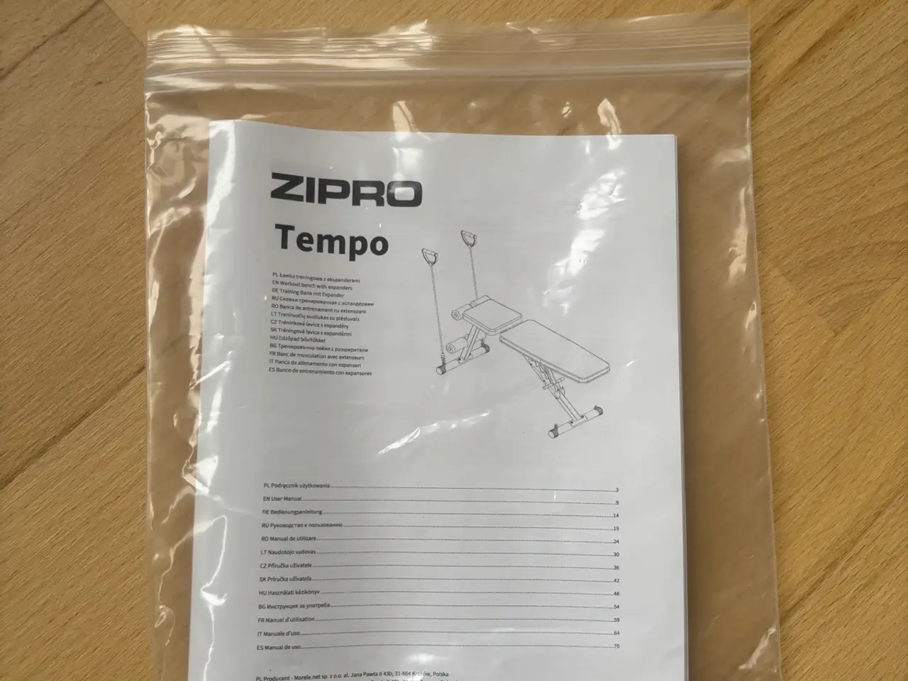 Billede 9 - Justerbar træningsbænk - Zipro Tempo