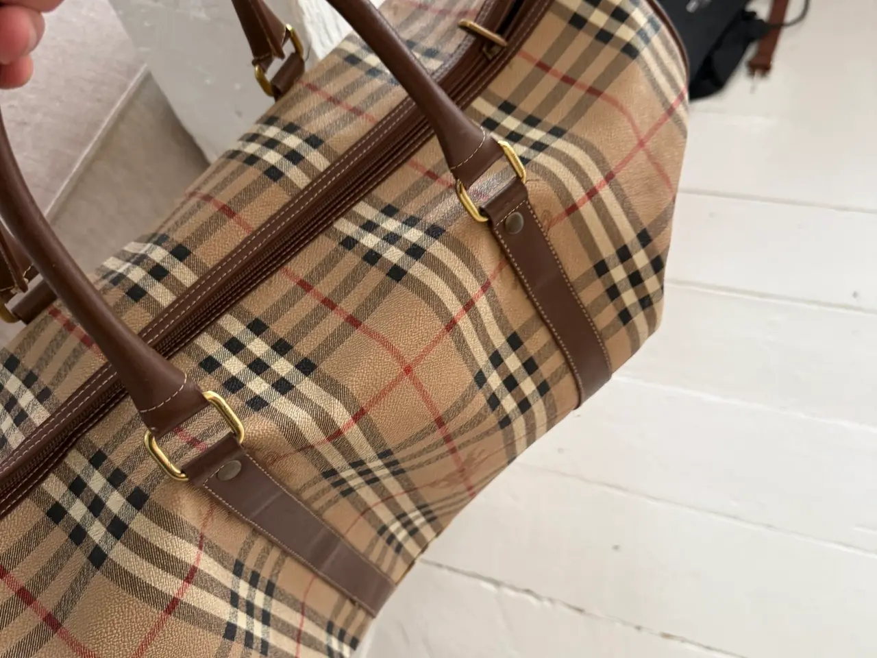 Billede 4 - Vintage Burberrys weekendtaske i klassisk check