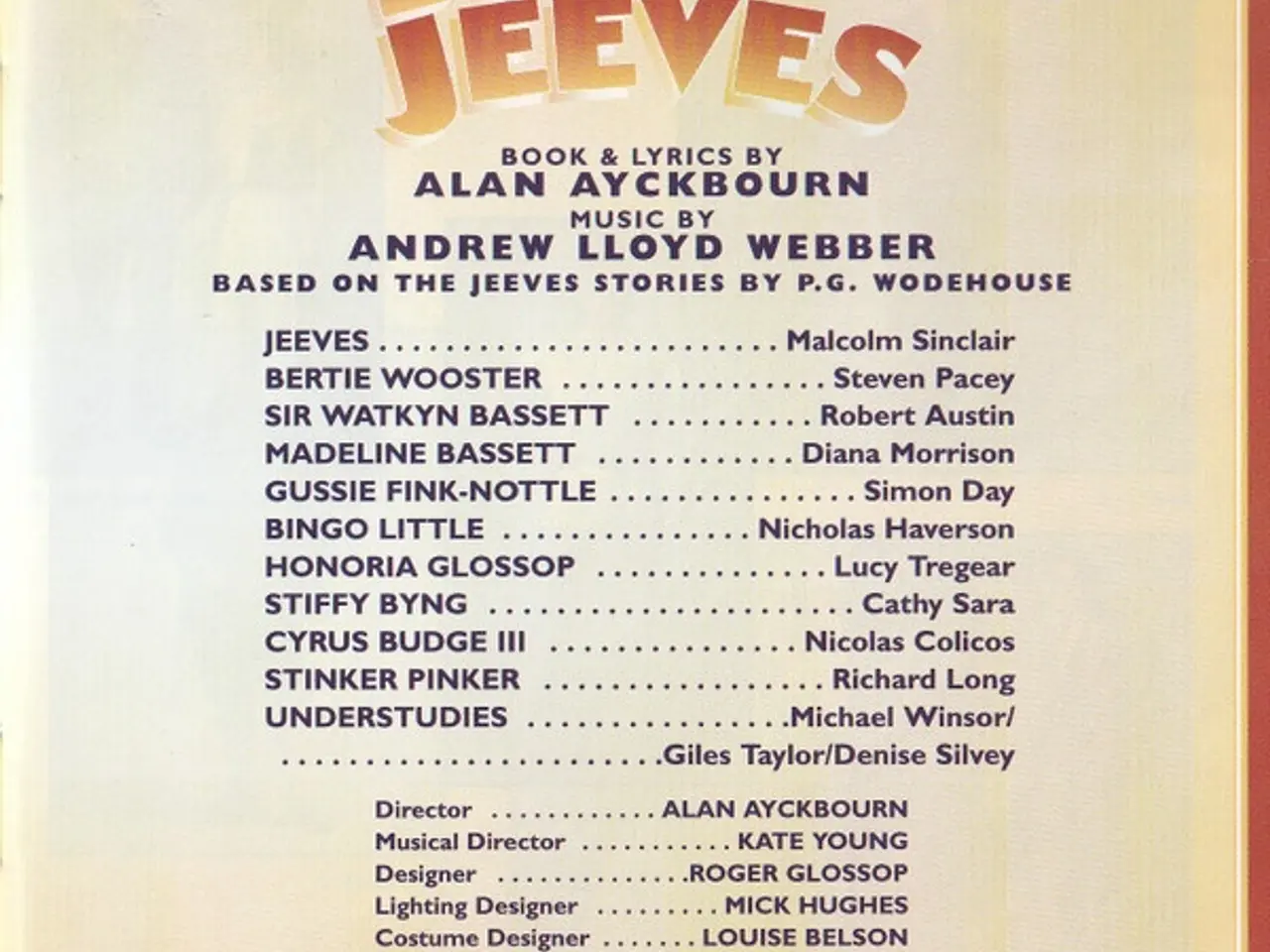Billede 5 - Andrew Lloyd Webber &… – By Jeeves – CD