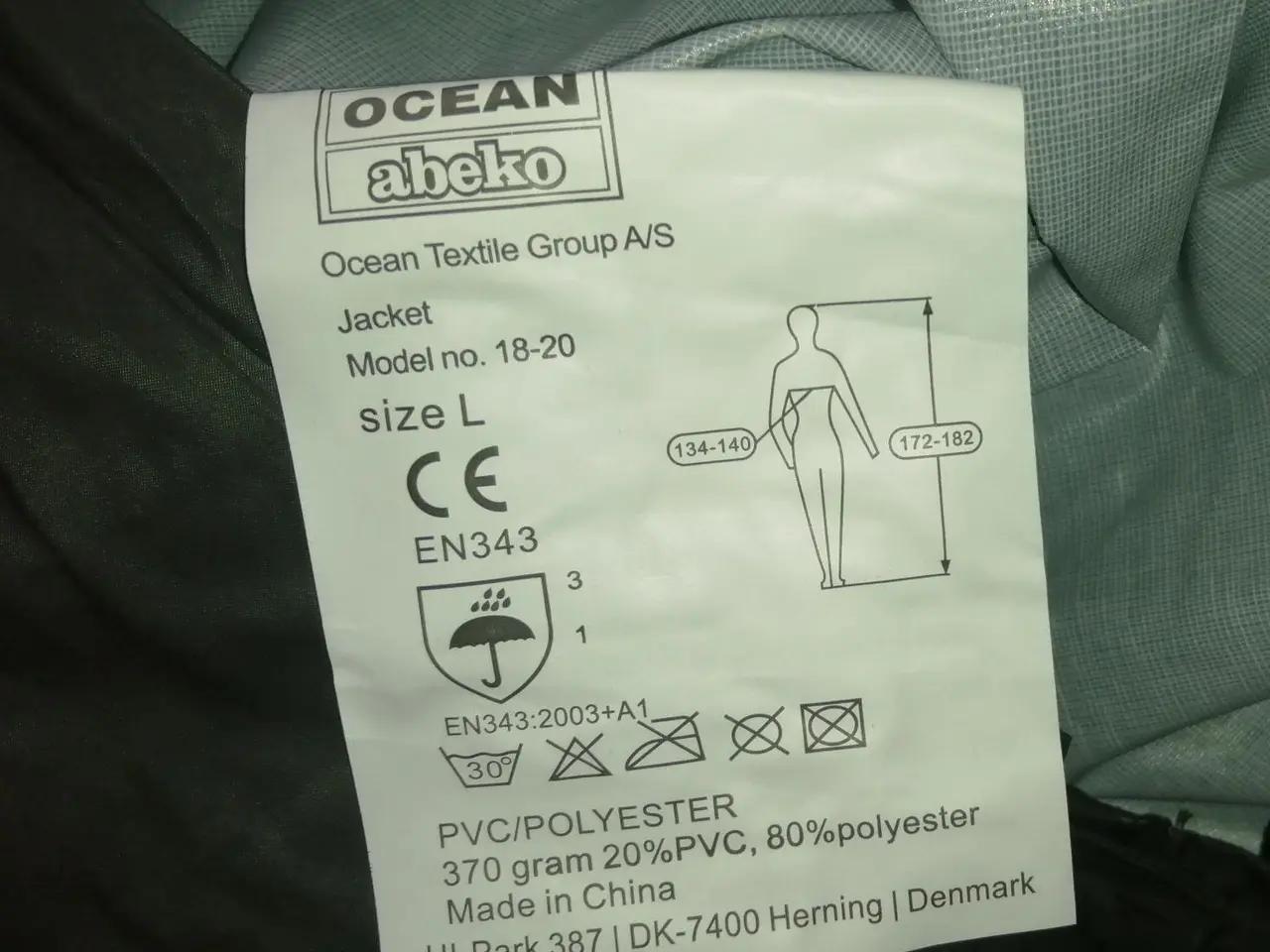 Billede 5 - NY Ocean Regnjakke, vandtæt PVC/Polyester Grøn, L