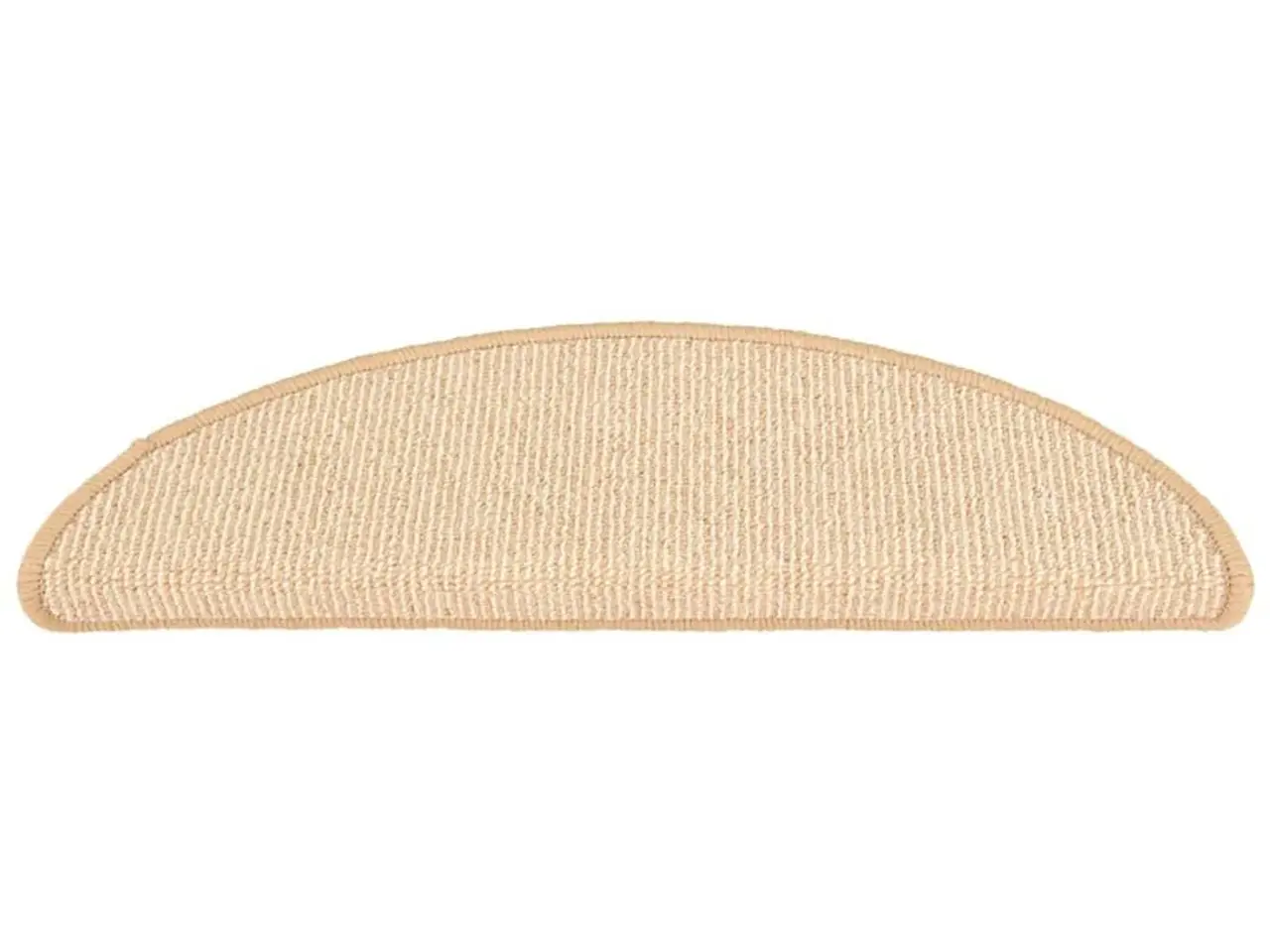Billede 4 - Trappemåtter 15 stk. 56x17x3 cm cremefarvede halvrund