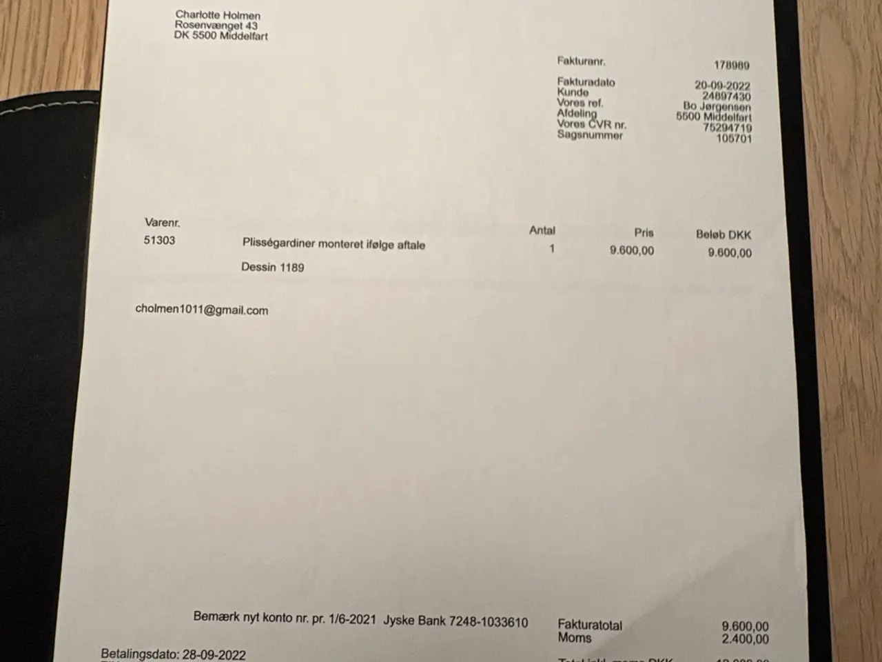 Billede 3 - Plissegardiner fremstillet efter mål