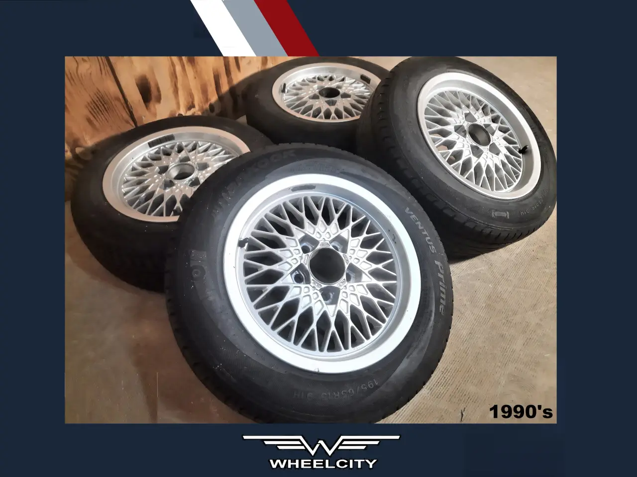 Billede 1 - 5x112 15" ET37 nav 66,6ø Aluline (År.:1990's)