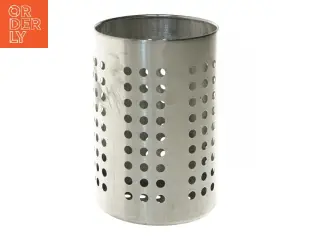 Rustfrit stål bestikholder fra IKEA (str. Ø 12 cm længde 18 cm)