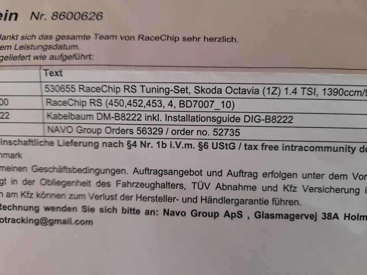 Billede 2 - Skoda Octavia 1,4 tsi122 racechip rs 2009 2013