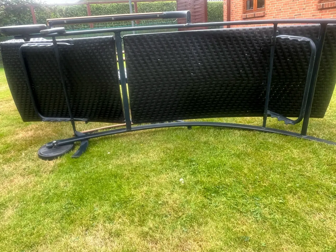 Billede 5 - Solseng i polyrattan med Hjul / sort