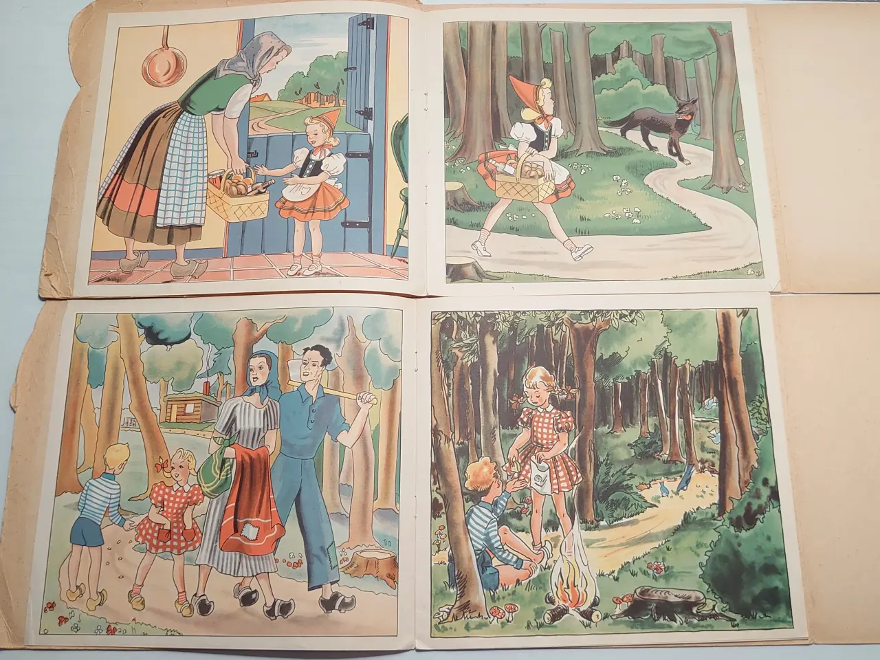 Billede 3 - Hans og Grete og Rødhætte, Brødrene Grimm. Ca 1940