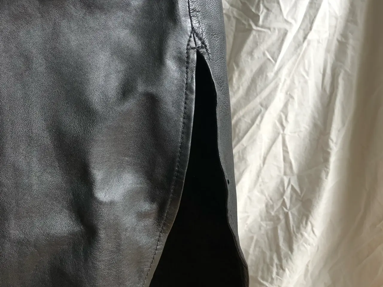 Billede 3 - Smuk læder trenchcoat, ægte læder