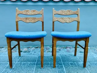 2 HENNING KJÆRNULF. To stole af massiv eg, Danmark