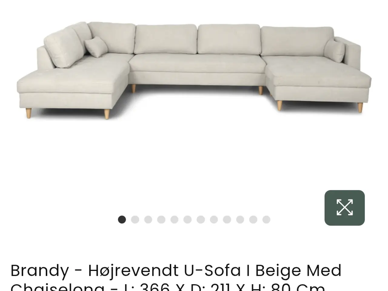 Billede 5 - Sofa m. chaiselong højrevendt