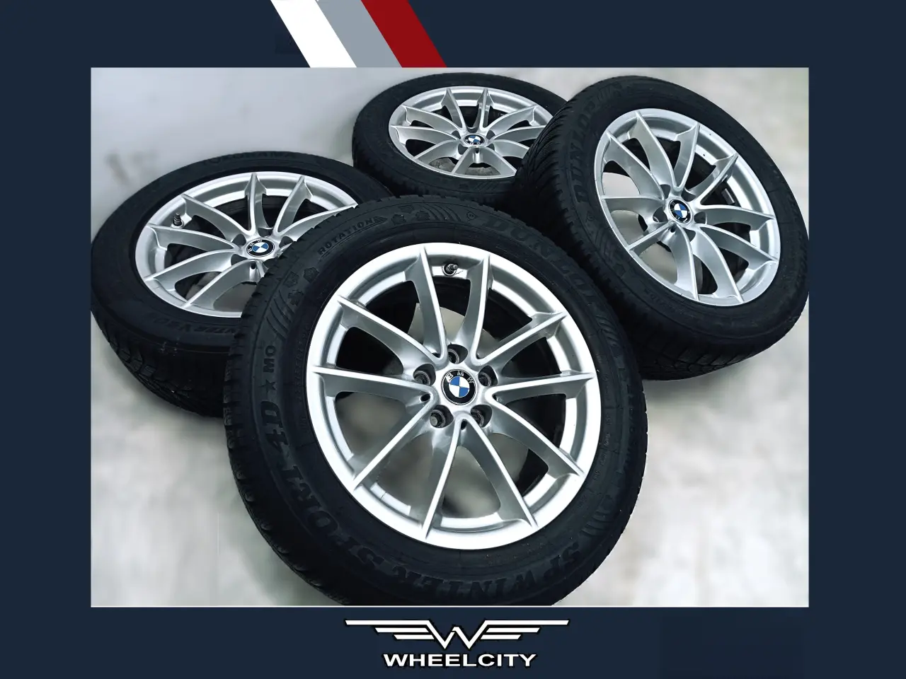Billede 1 - 5x112 17" ET27 nav 66,6ø BMW vintersæt inkl.TPMS