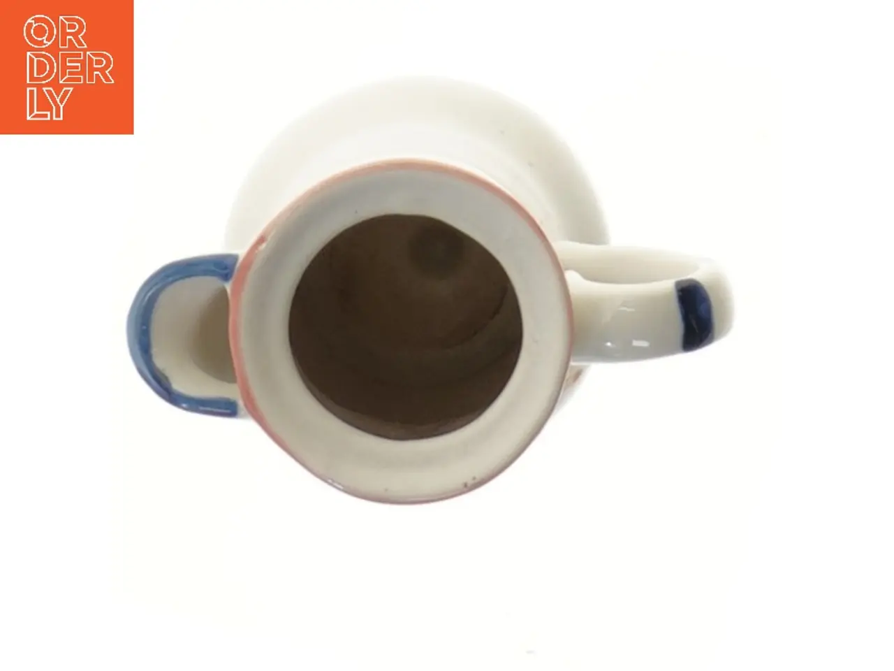 Billede 2 - Keramisk kande med frugtmotiv (str. 12,5 cm)