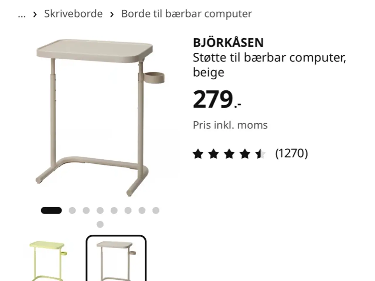 Billede 1 - BJÖRKÅSEN Bord Ikea