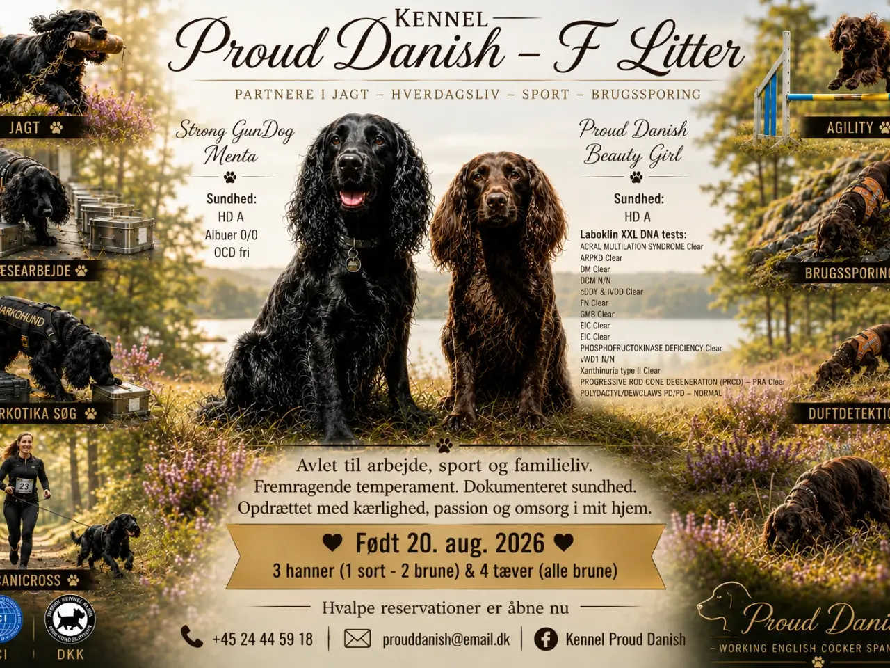 Billede 1 - FT Cocker Spaniel hvalpe med Stamtavle