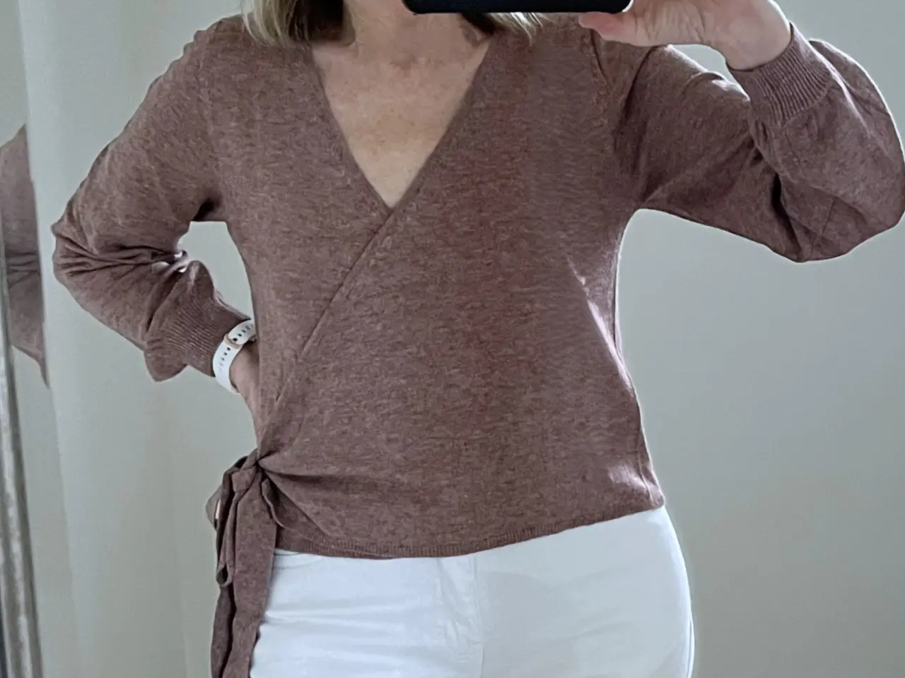 Billede 1 - Bluse, Sweater, Cardigan, Slåombluse, str. 36, 