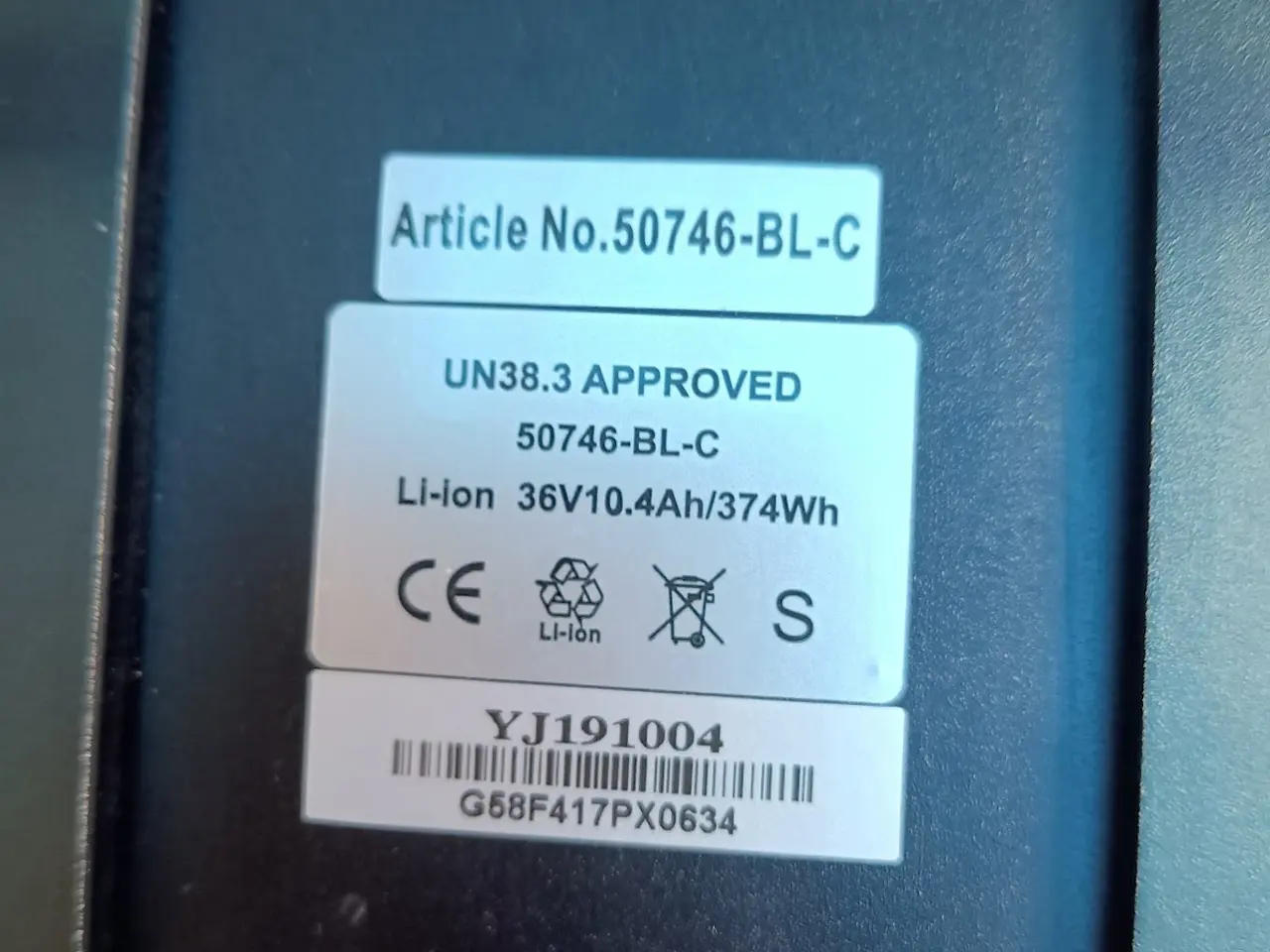 Billede 8 - Batteri 36 volt 10,4 Ah