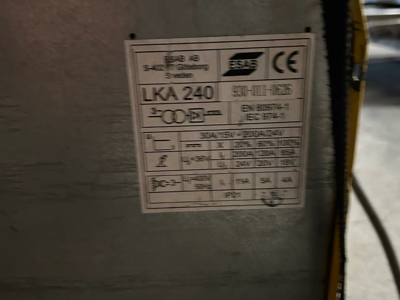 Billede 4 - Svejseværk ESAB LKA 240
