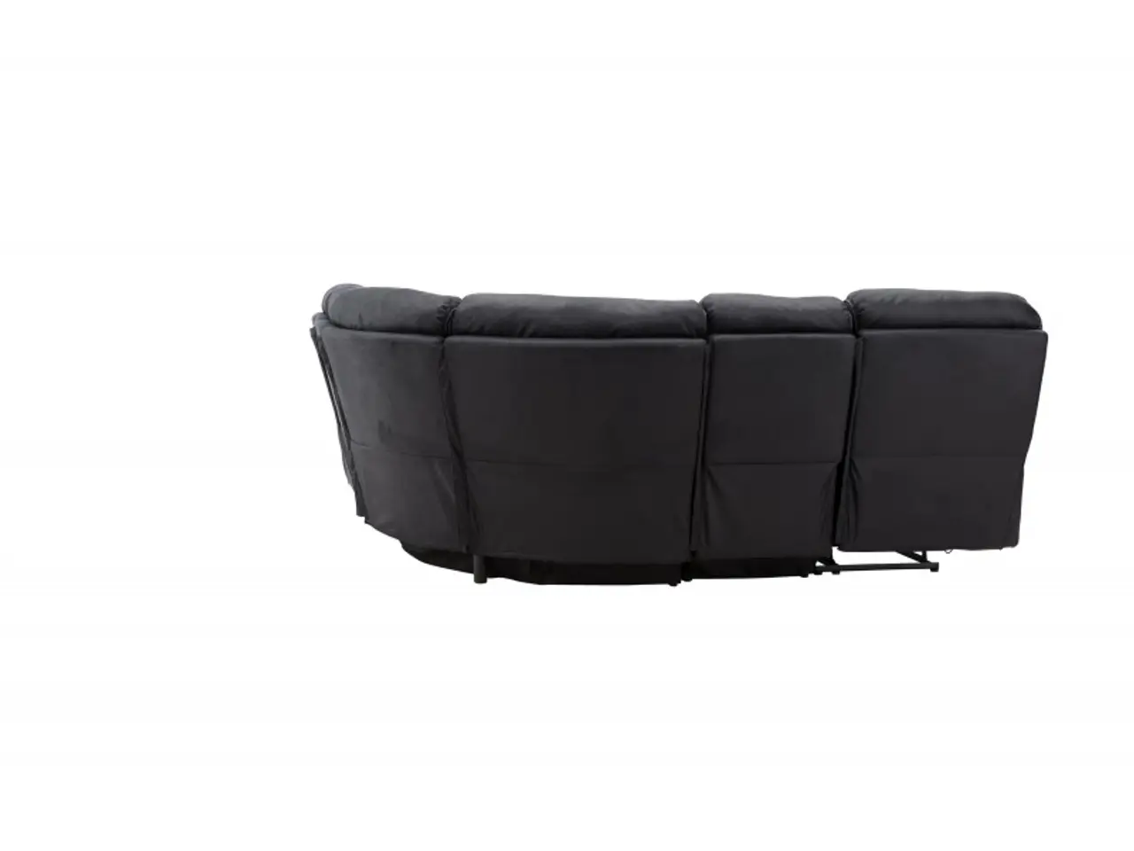 Billede 13 - Christopher Recliner Sofa - Sort Ruskindsblød mikrofiber