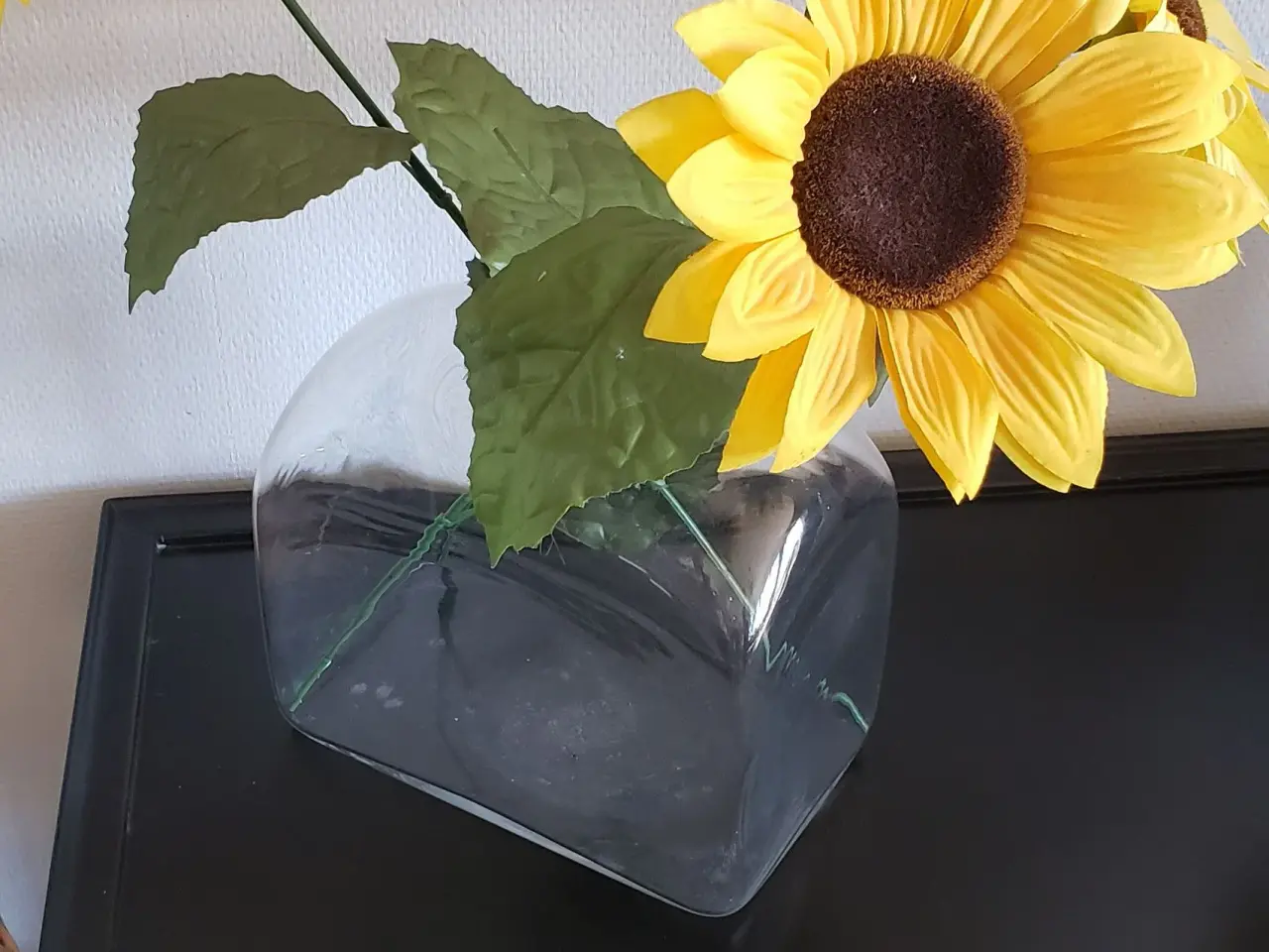 Billede 3 - Stor solid glasvase