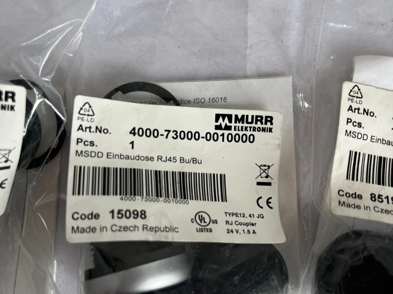 Billede 4 - Murr Elektronik Msdd Rj45 Cat5e Panel stik 3x