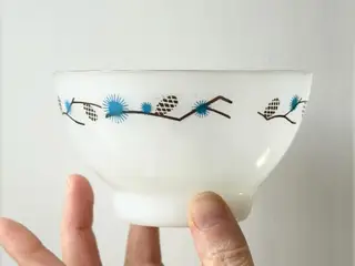 Termo Crisa, opalineglas m tryk og guldkant