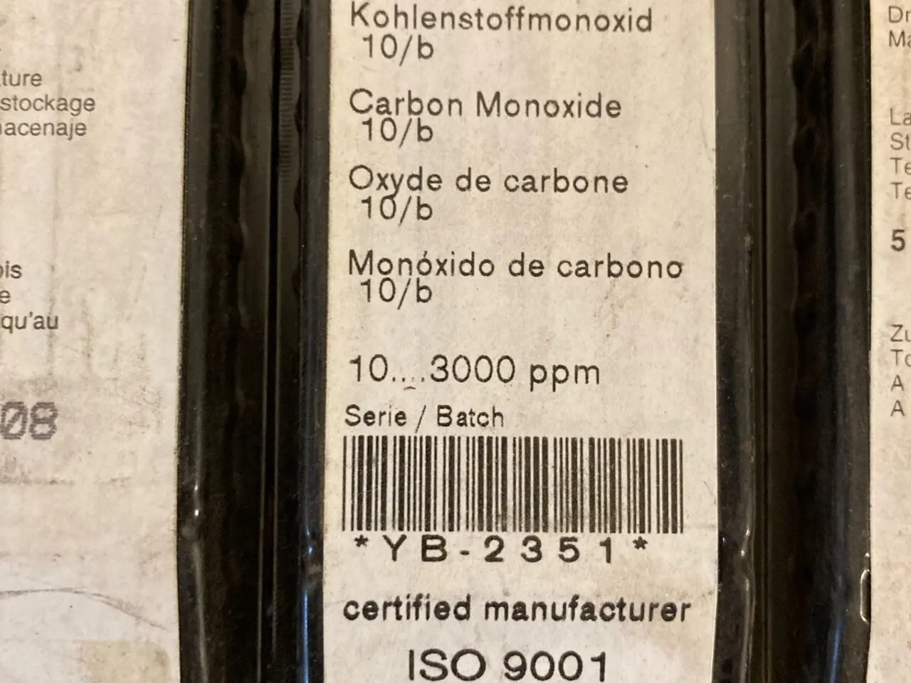 Billede 6 - parti of 5 x 10 Dräger Carbon Monoxide (CO) Test –