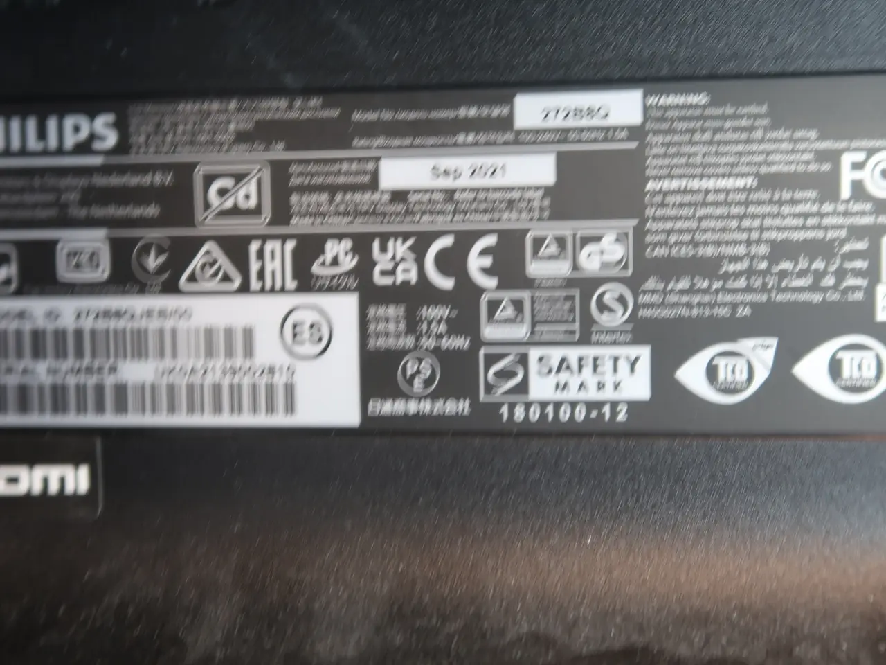 Billede 4 - 2 stk. Computerskærme Brilliance PHILIPS 272B8Q