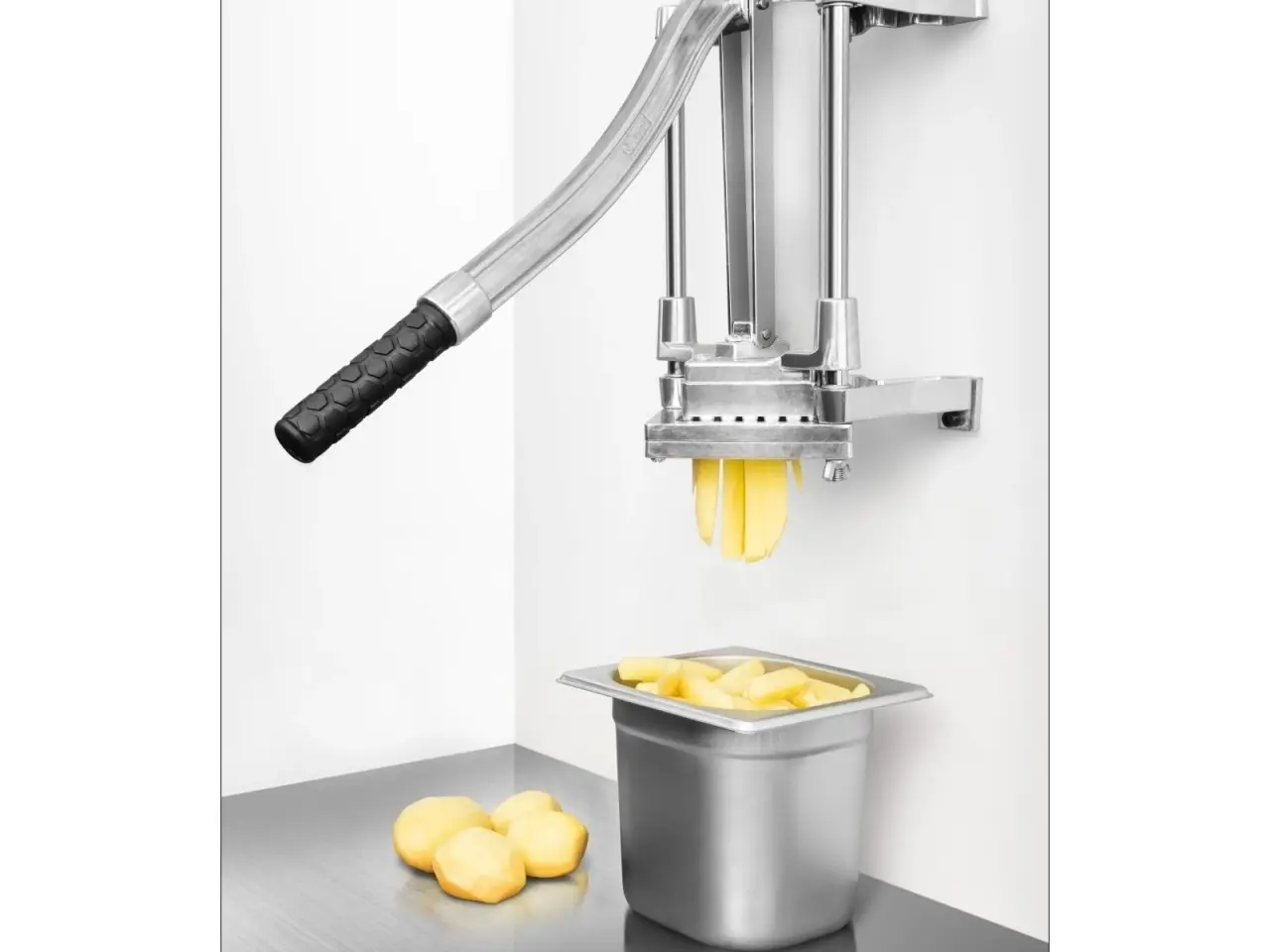Billede 4 - Professionel Pommes Frites Skærer inkl. 3 Knive