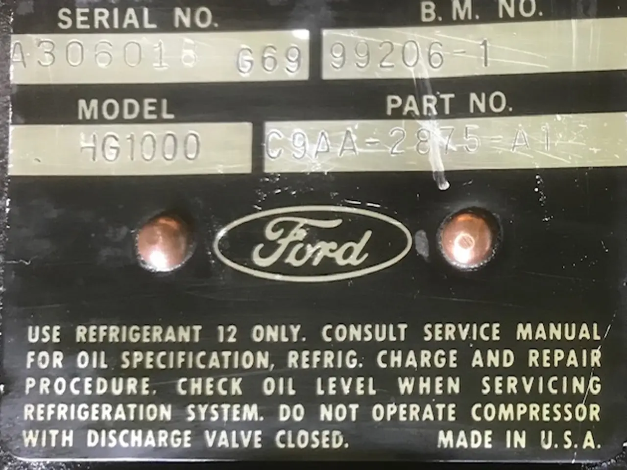 Billede 1 - Original aircon til 69/70 Ford Mustang