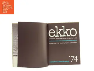 Ekko 74 (Bog)