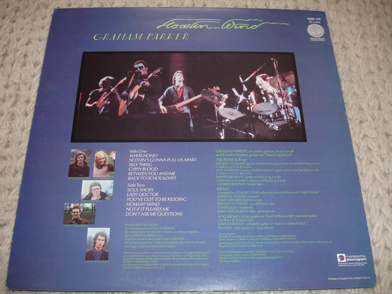 Billede 3 - (Sender gerne) Graham Parker – Howlin Wind