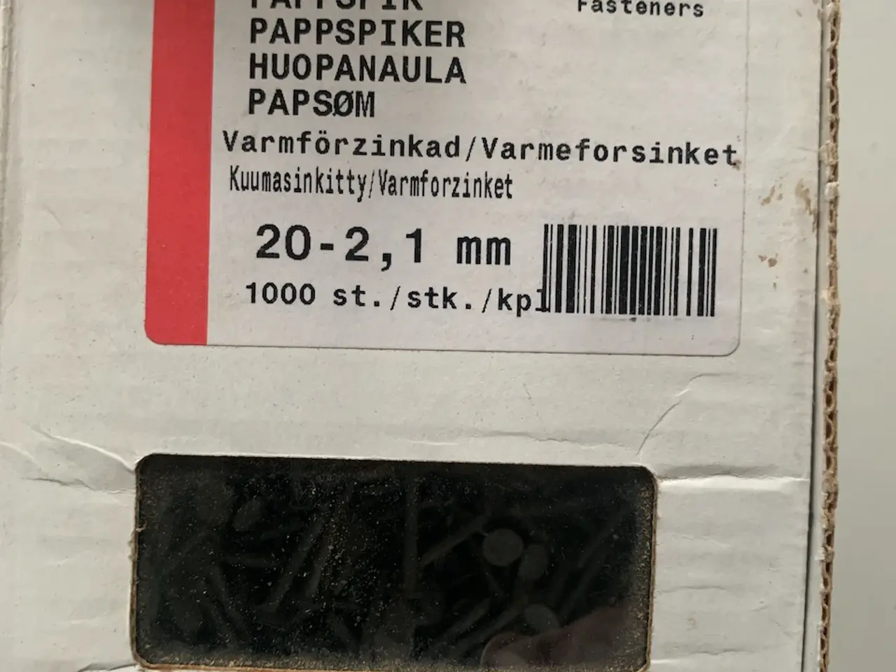 Billede 1 - Papsøm 2,1 x 20 mm