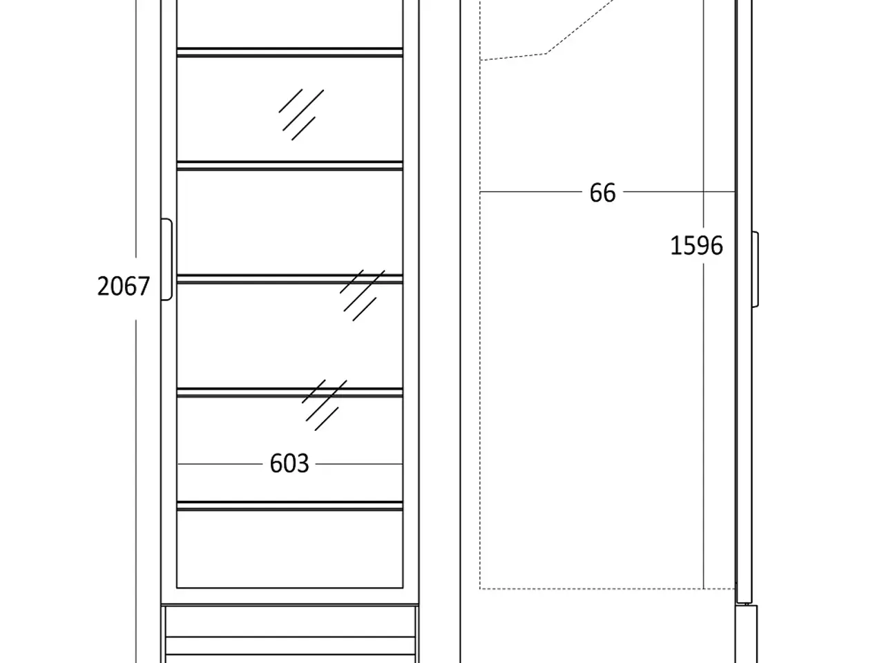 Billede 5 - Displaykøleskab 592 Liter – SD 726 BE – sort