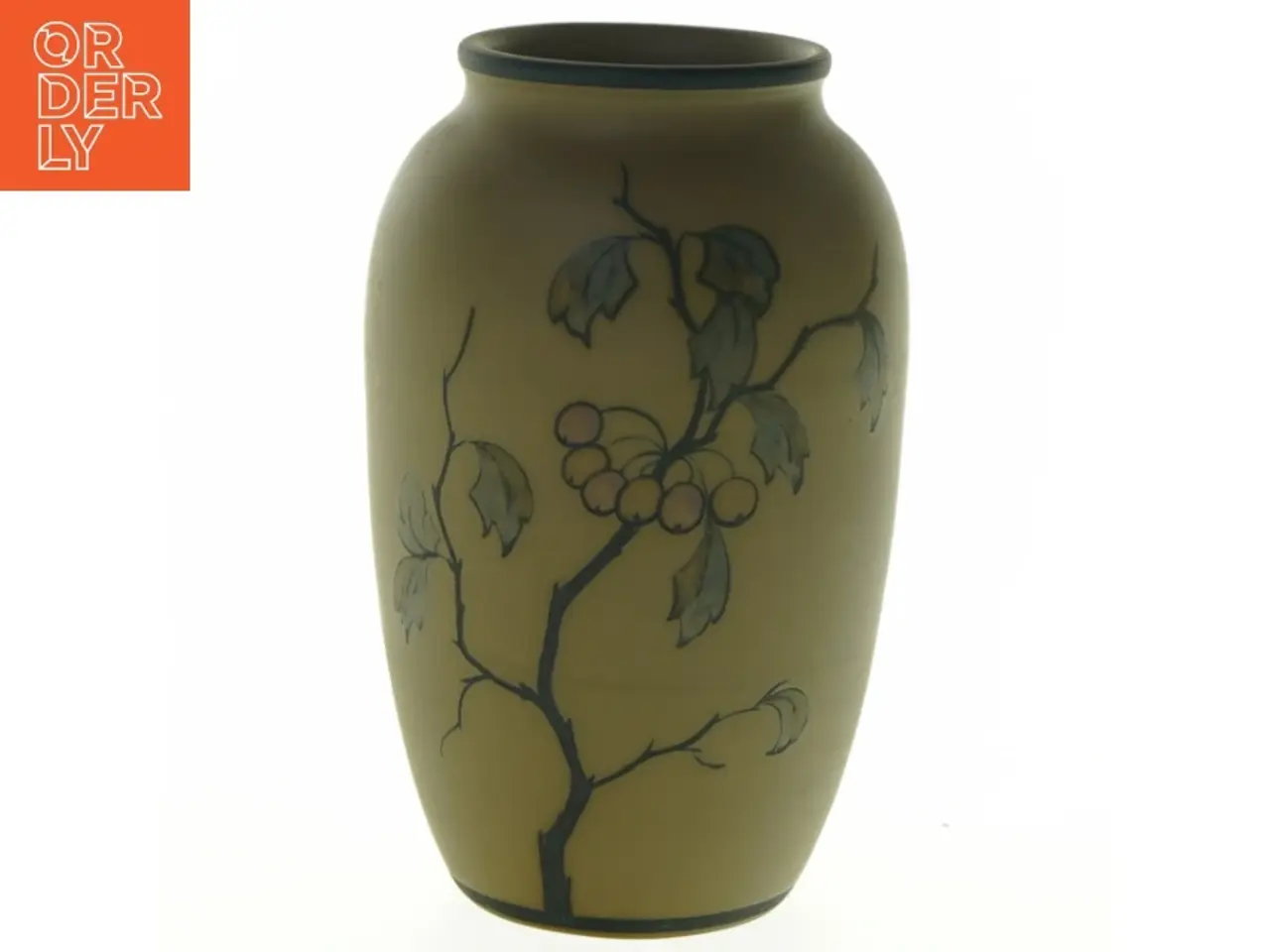Billede 4 - Dekoreret lervase (str. H. 16 cm)