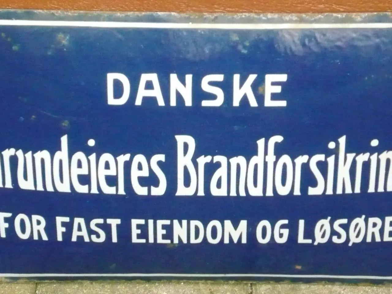Billede 1 - Gammelt Emaljeskilt