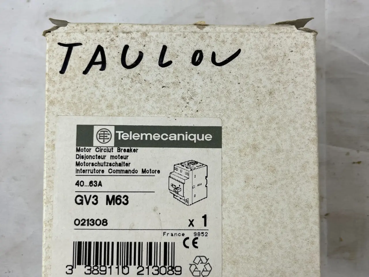 Billede 4 - Telemecanique GV3-M63 Motor automatsikring 40-63A
