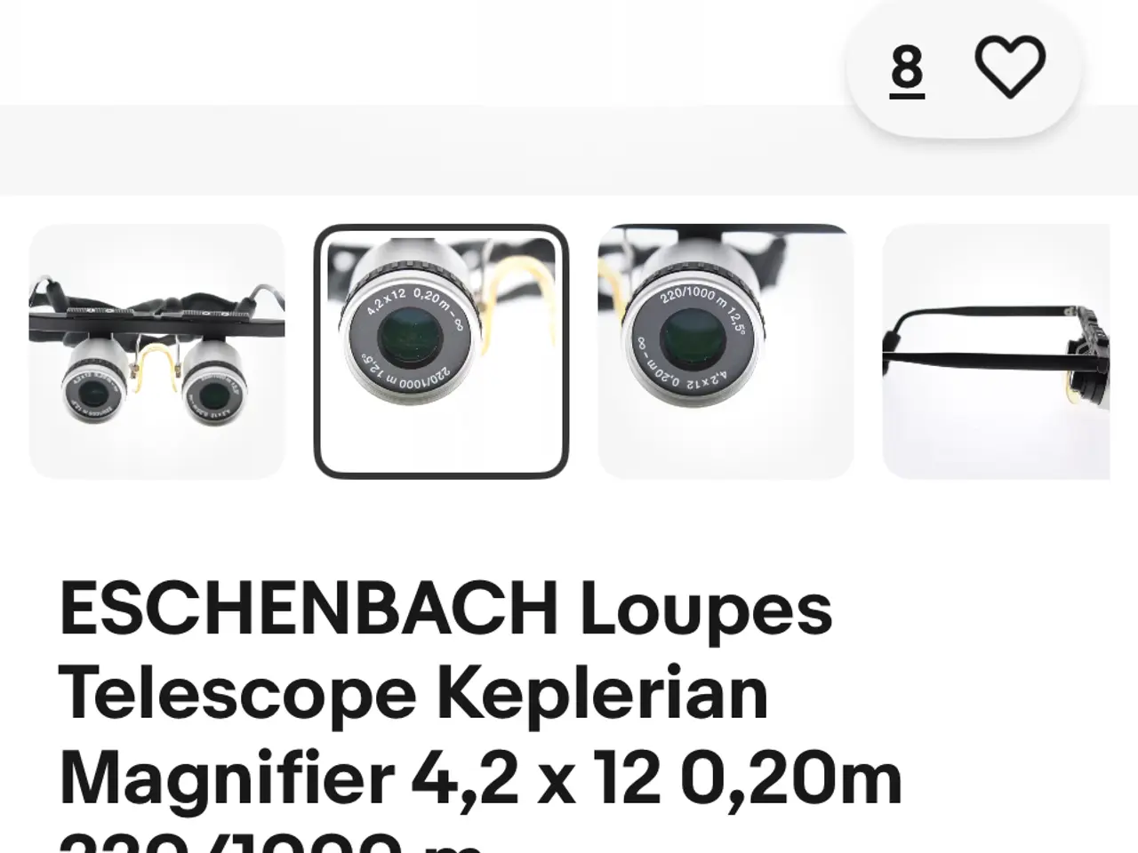 Billede 5 - Eschenbach Lupbrille / NY PRIS