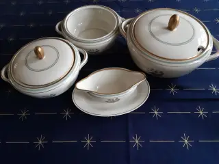 Smukt "Juvel" spise/kaffestel - i snit 7 kr pr del