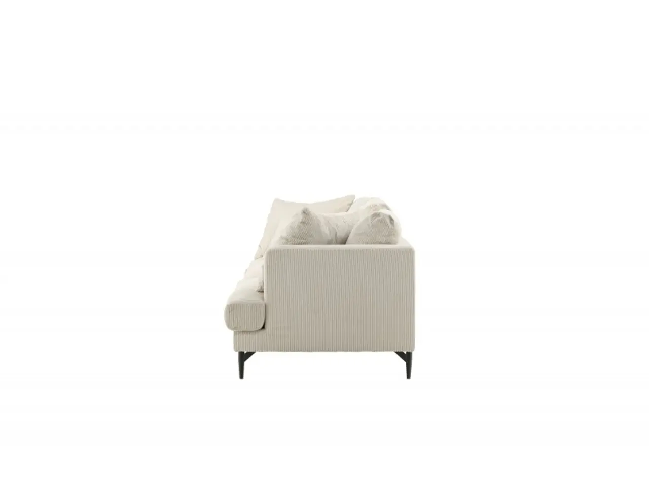 Billede 7 - Sofia 3 personers Sofa  - Beige Fløjl
