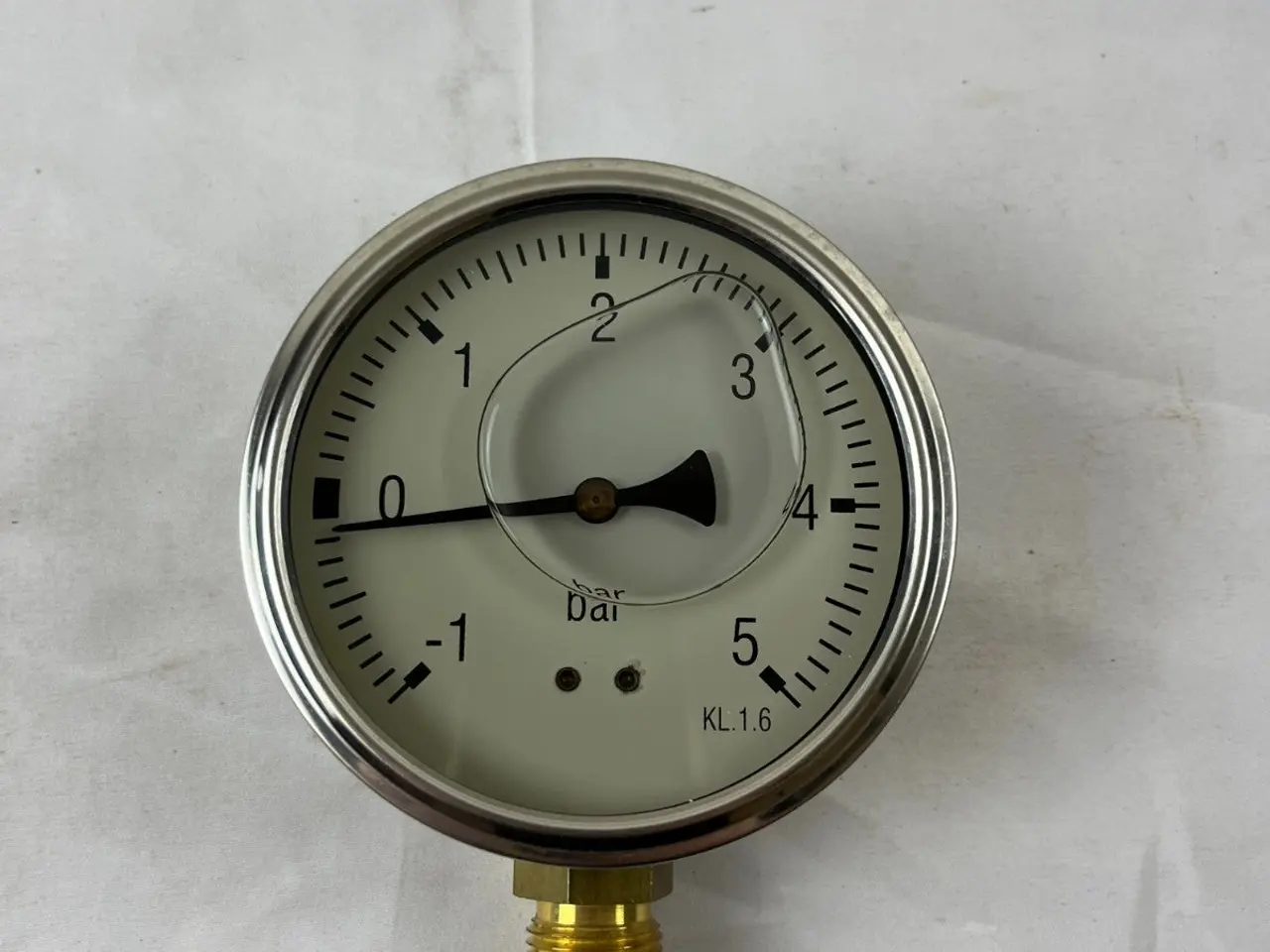 Billede 3 - Pressure Gauge P1555L -1 To +5 Bar 4in Dial 1/2 LM