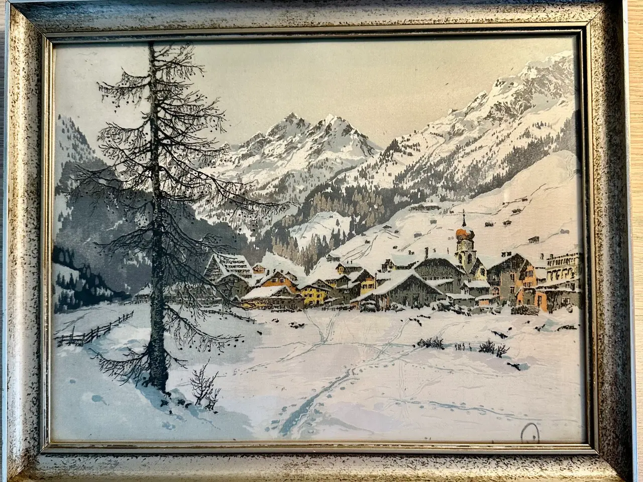Billede 1 - Vintage malerier i fin stand. Læs beskrivelsen.