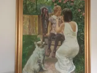 Smukt Maleri af Alex Thimchenko 69x73 cm