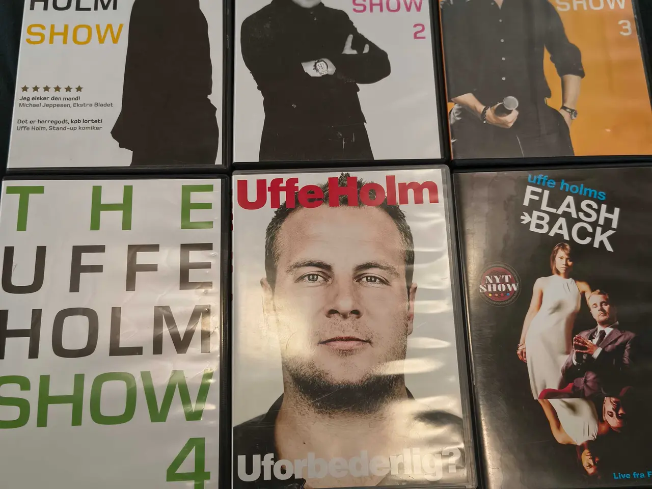 Billede 1 - Uffe Holm stand-up shows – 6 fantastiske DVDER