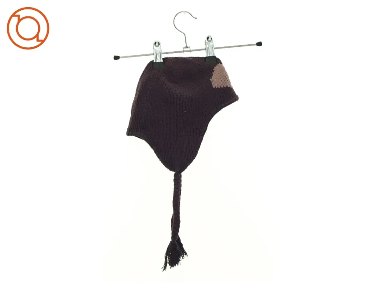 Billede 1 - Hue med strikhuerne og bindebånd fra Name It (str. 146 cm)