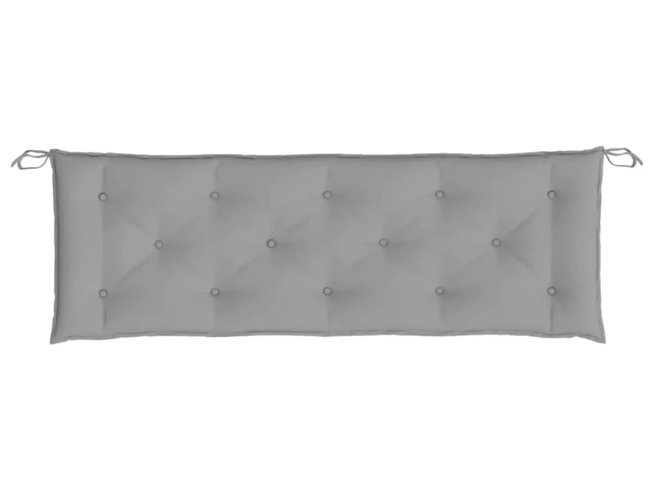 Billede 4 - Hynde til havebænk 150x50x7 cm oxfordstof grå