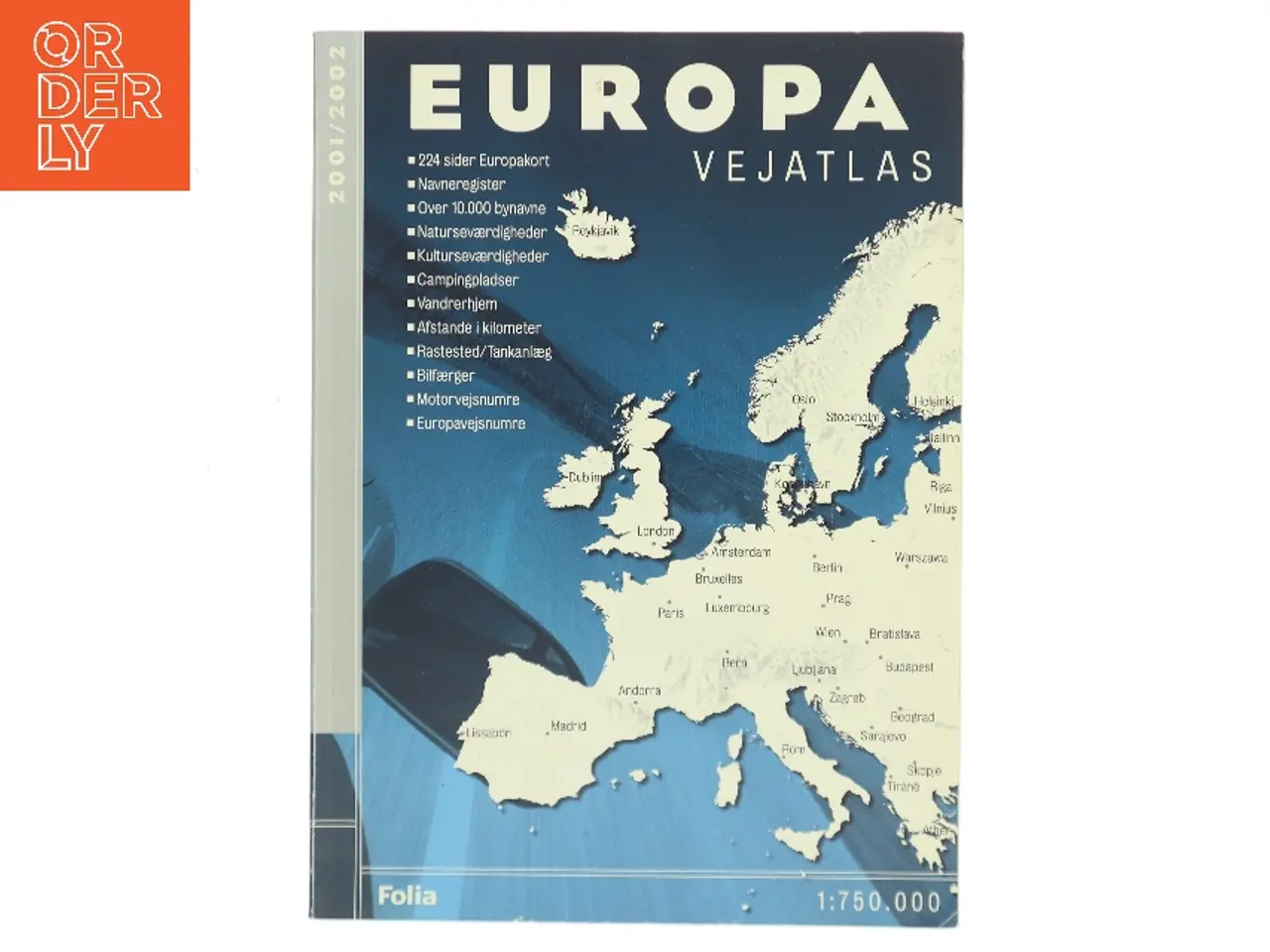 Billede 1 - Europa Vejatlas 2001/2002 (Bog)