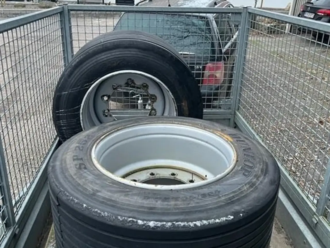Billede 1 - - - - Trailerhjul 455/40R22,5 Dunlop 2 stk.